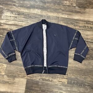 Adidas Reversible NMD Track Jacket Navy Black White Polka Dots Small S Full Zip